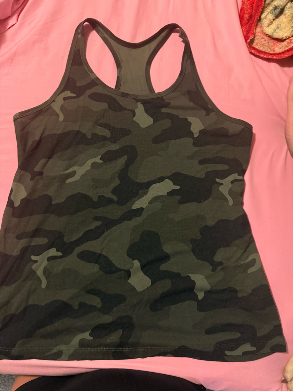 Old Navy Camo Racerback Tank Top - Green & Black